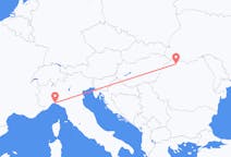 Flyg från Genua till Baia Mare
