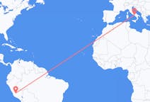 Flyreiser fra Ayacucho, Peru til Napoli, Italia
