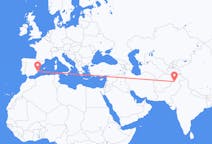 Flyrejser fra Peshawar til Alicante