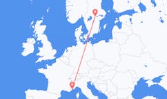 Flights from Nice, France to Örebro, Sweden