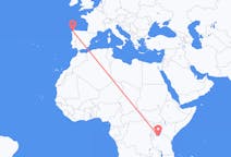 Flyg från Mwanza, Tanzania till La Coruña, Spanien