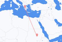 Flyrejser fra Khartoum, Sudan til Patras, Grækenland