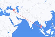 Flyg från Krabi, Thailand till Van, Turkiet