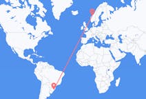 Flyrejser fra Porto Alegre, Brasilien til Kristiansund, Norge