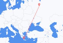 Flyreiser fra Moskva, Russland til Khania, Hellas