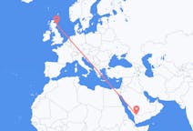 Flights from Najran, Saudi Arabia to Aberdeen, Scotland