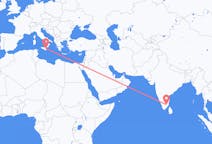 Flyrejser fra Tiruchirappalli, Indien til Catania, Italien