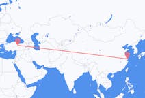 Flyg från Shanghai, Kina till Sivas, Turkiet