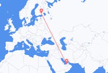 เที่ยวบิน จาก อาบูดาบี, สหรัฐอาหรับเอมิเรตส์ ไปยัง ลาปเพนรานตา, ฟินแลนด์