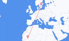 Flyreiser fra Nema, Mauritania til Linköping, Sverige