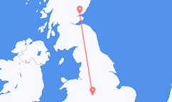 Vluchten van Birmingham, Engeland naar Dundee, Schotland