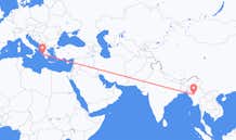 Flyreiser fra Bagan, Myanmar (Burma) til Kefallinia, Hellas