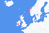 Vuelos de Sandane, Noruega a corcho, Irlanda