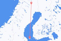 Flyrejser fra Mariehamn, Åland til Gällivare, Sverige