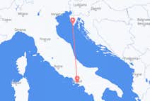 Vuelos de Pula, Croacia a Nápoles, Italia