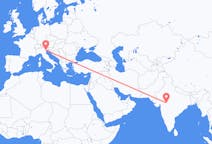 Flyreiser fra Indore, India til Venezia, Italia