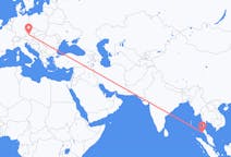 Flyreiser fra Phuket City, Thailand til Linz, Østerrike
