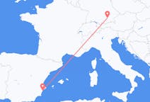 Flights from Alicante in Spain to Munich in Germany