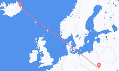 Flights from the city of Lviv, Ukraine to the city of Egilsstaðir, Iceland