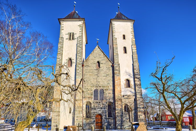Photo of St. Maria Romanesque church in Bergen, Norway.