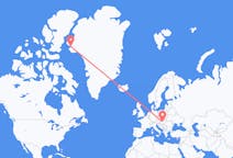 Flights from Qaanaaq, Greenland to Budapest, Hungary