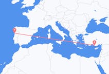 Flyg från Gazipaşa, Turkiet till Porto, Portugal