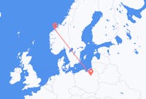 Flights from Molde, Norway to Szymany, Szczytno County, Poland