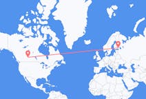 Flights from Lloydminster, Canada to Lappeenranta, Finland