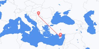 Flyg från Cypern till Serbien