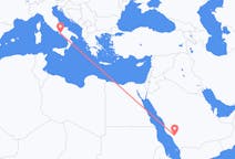 Voli da Al-Bāha, Arabia Saudita a Napoli, Italia