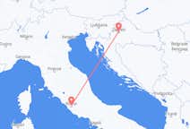 Loty z Zagrzeb, Chorwacja do Rzymu, Włochy