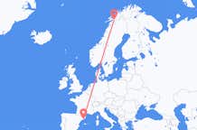 出发地 挪威出发地 纳尔维克目的地 西班牙巴塞罗那的航班