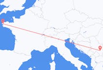 Loty z Niszu, Serbia z Brest, Francja