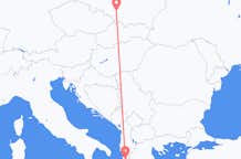 Vluchten van Katowice naar Korfoe