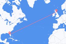 Loty z Tampa, Stany Zjednoczone do Edynburg, Szkocja