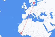 Flights from Monrovia to Ronneby