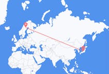 Flights from Toyama, Japan to Arvidsjaur, Sweden