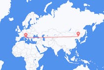 Flyrejser fra Changchun, Kina til Rom, Italien