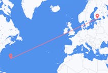 Fly fra Bermuda til Helsingfors