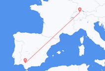 Flyrejser fra Zürich, Schweiz til Sevilla, Spanien