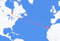 Flyreiser fra Timmins, Canada til Ajuy, Spania