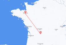 Flyg från Brive-la-gaillarde, Frankrike till Rennes, Frankrike