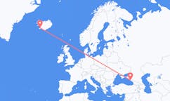 Flyg från staden Sochi till staden Reykjavik