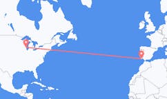 Voli da Milwaukee, Stati Uniti a Faro, Portogallo