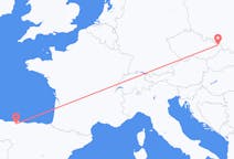 Flyg från Ostrava, Tjeckien till Santiago del Monte, Spanien