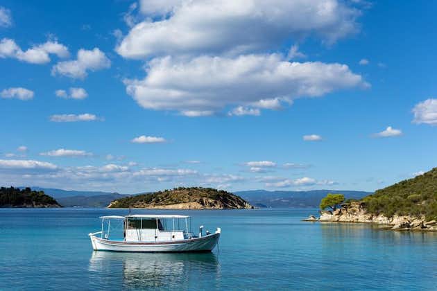 Private cruise on a Catamaran from Halkidiki to Kelyfos, Porto Karras&Glarokavos