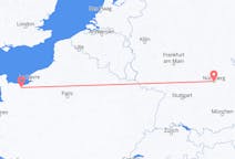 Flug frá Caen, Frakklandi til Nürnberg, Þýskalandi