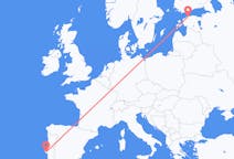 Flights from Tallinn in Estonia to Lisbon in Portugal
