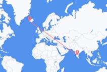 Flyg från Bangalore, Indien till Reykjavík, Island
