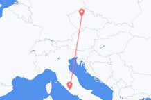 Flyg från Rom, Italien till Prag, Tjeckien
